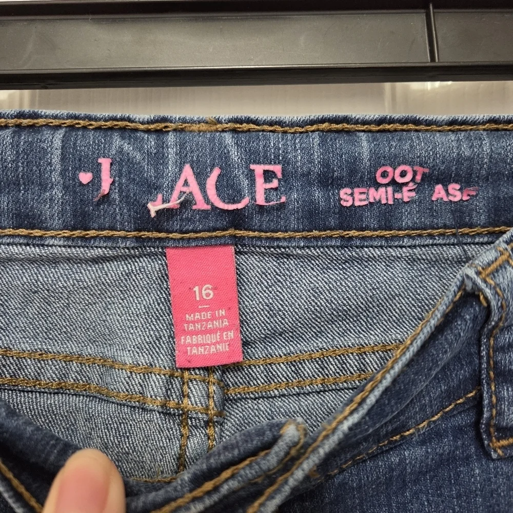 The Children's Place Girls Bootcut MidRise Classic Fit Jeans Bundle Size 16
